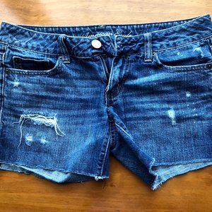 American Eagle Distressed Jean Shorts